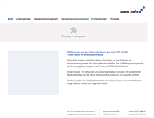 Tablet Screenshot of med-info-gmbh.de